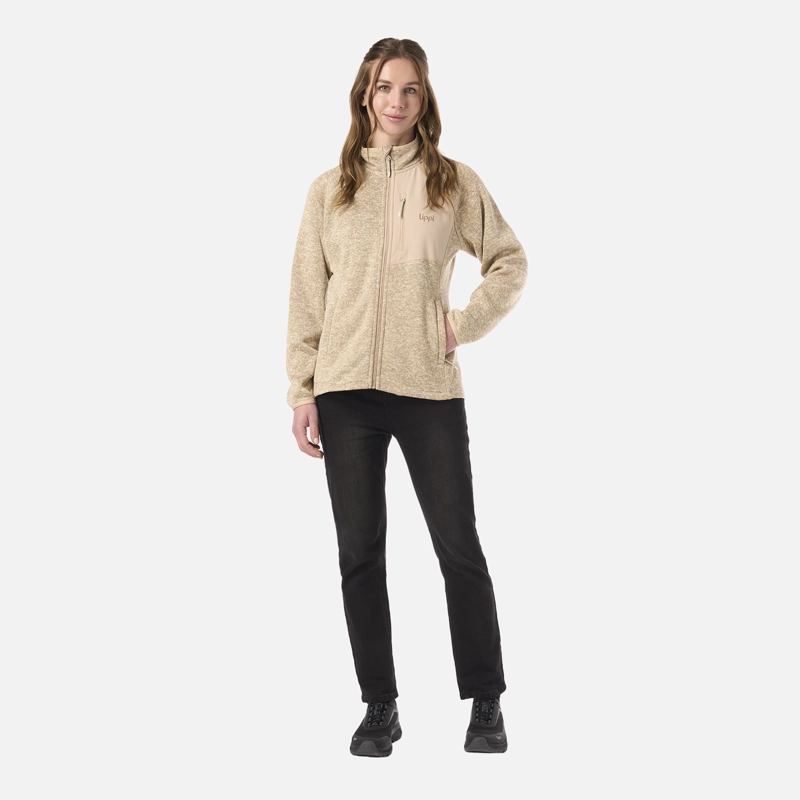 POLAR MUJER CORONADO THERM-PRO JACKET BEIGE MELANGE LIPPI V26 - 6