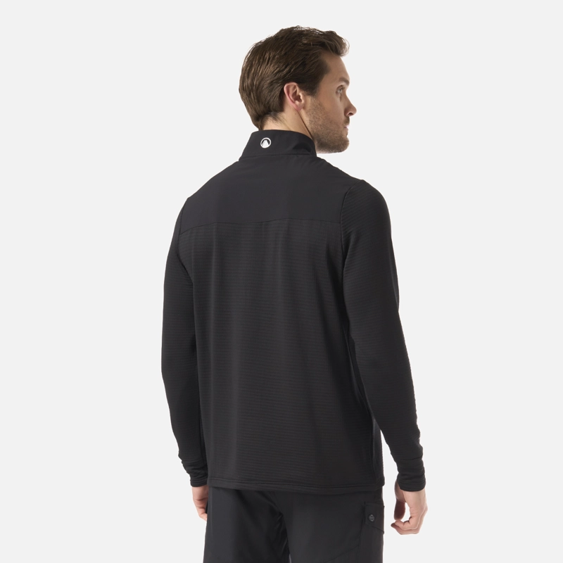 POLERON HOMBRE KAROVA NANO-F 1/4 ZIP NEGRO LIPPI V26 - 3