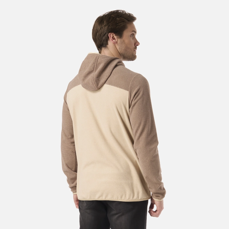 POLAR HOMBRE FIREPLACE FULL ZIP HOODY SWEATSHIRT BEIGE LIPPI V26 - 3