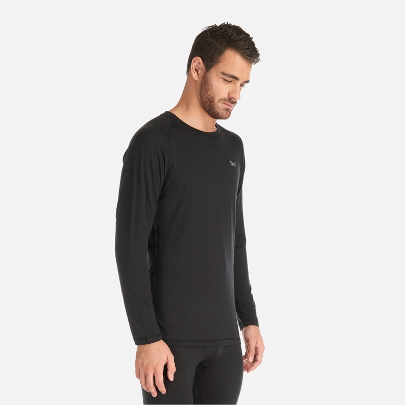 PRIMERA CAPA HOMBRE SKINTEC MERINO TOP NEGRO LIPPI V26 - 2