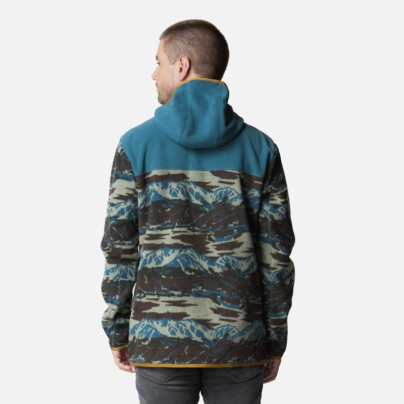 POLAR HOMBRE TOKERAU HOODY PRINT PETROLEO OSCURO HAKA HONU - 3