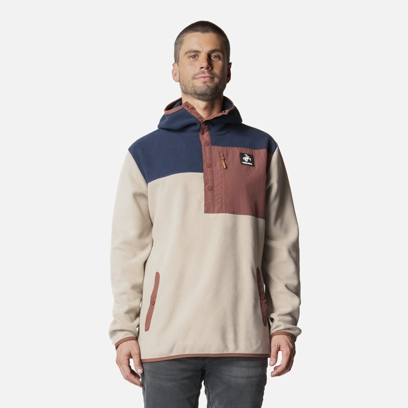 POLAR HOMBRE TOKERAU HOODY TAUPE HAKA HONU - 1