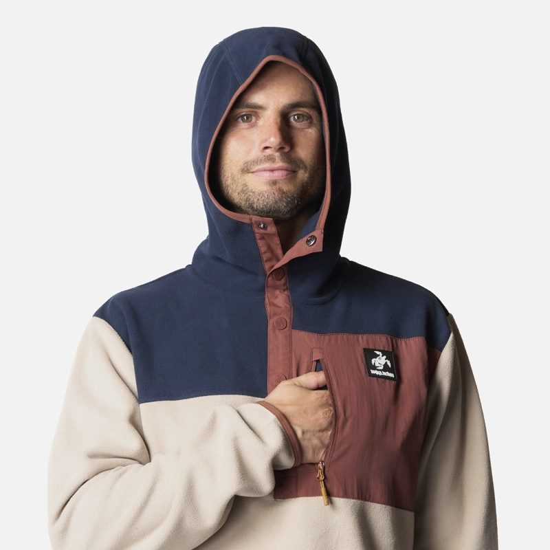 POLAR HOMBRE TOKERAU HOODY TAUPE HAKA HONU - 4