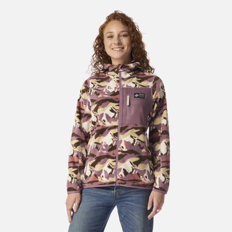 POLAR MUJER LEÑERA PRINT LILA HAKA HONU - 1