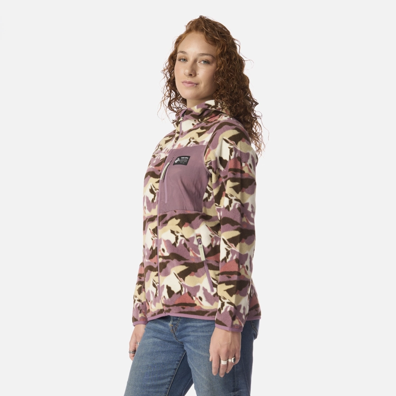 POLAR MUJER LEÑERA PRINT LILA HAKA HONU - 2