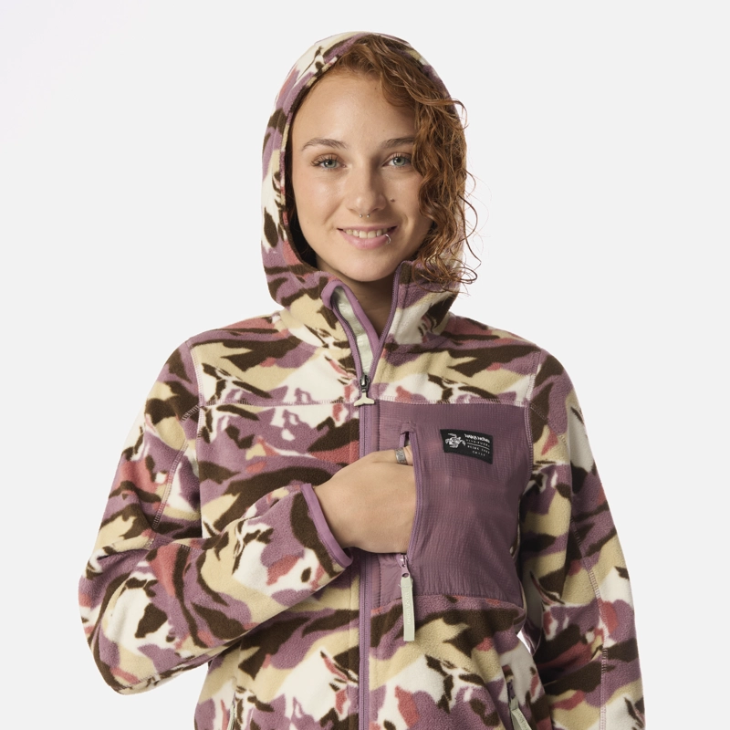 POLAR MUJER LEÑERA PRINT LILA HAKA HONU - 4