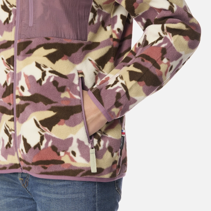 POLAR MUJER LEÑERA PRINT LILA HAKA HONU - 5