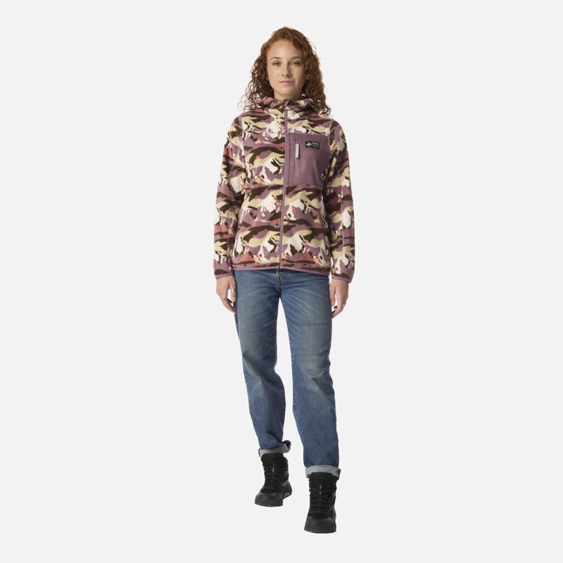 POLAR MUJER LEÑERA PRINT LILA HAKA HONU - 6