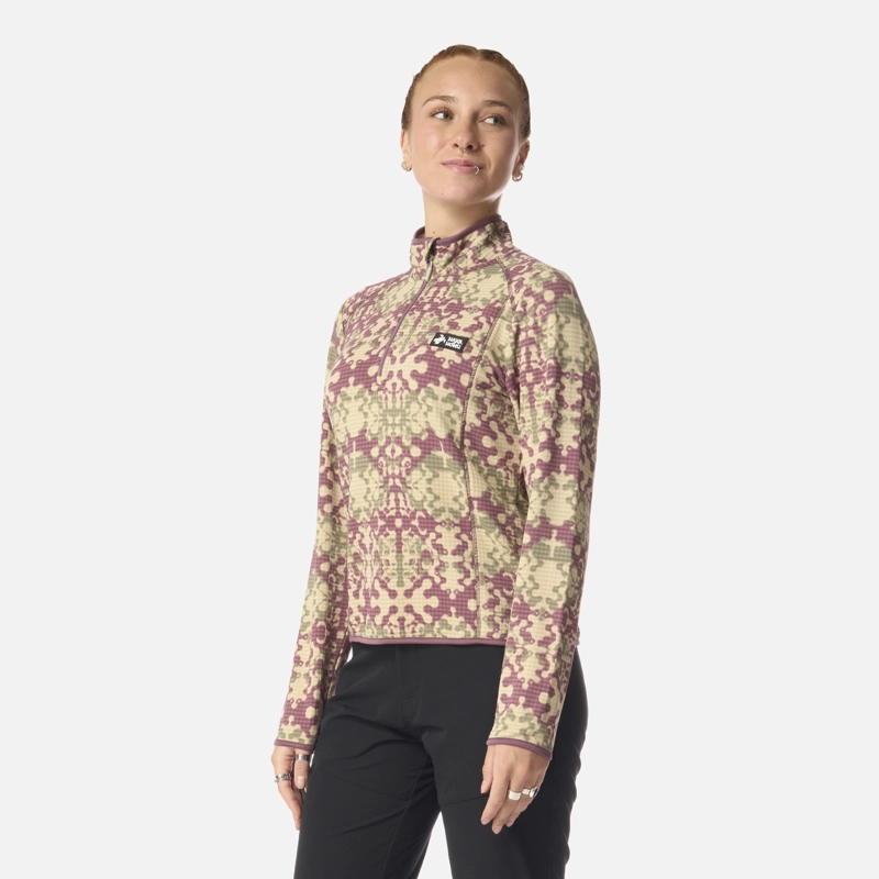 POLERON MUJER TAINA PRINT LILA HAKA HONU - 2
