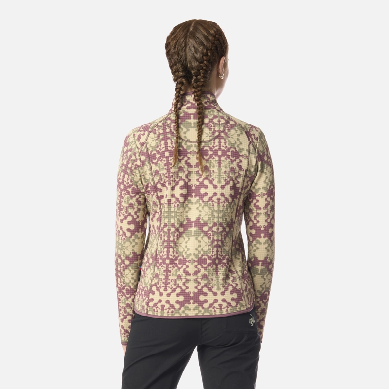 POLERON MUJER TAINA PRINT LILA HAKA HONU - 3