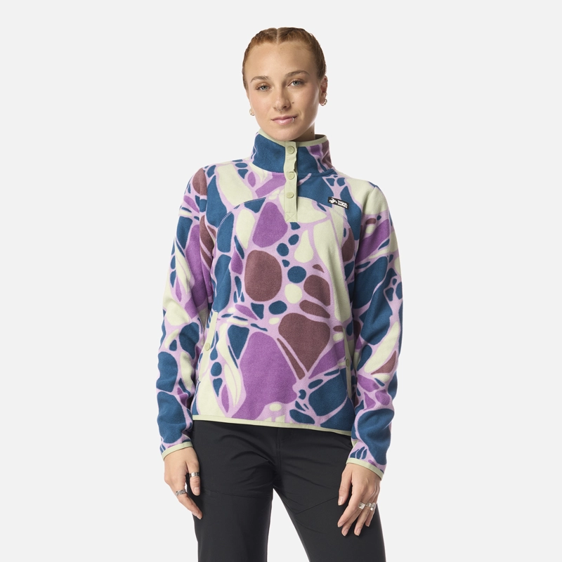 POLAR MUJER TOKERAU PRINT LILA HAKA HONU I26 - 1