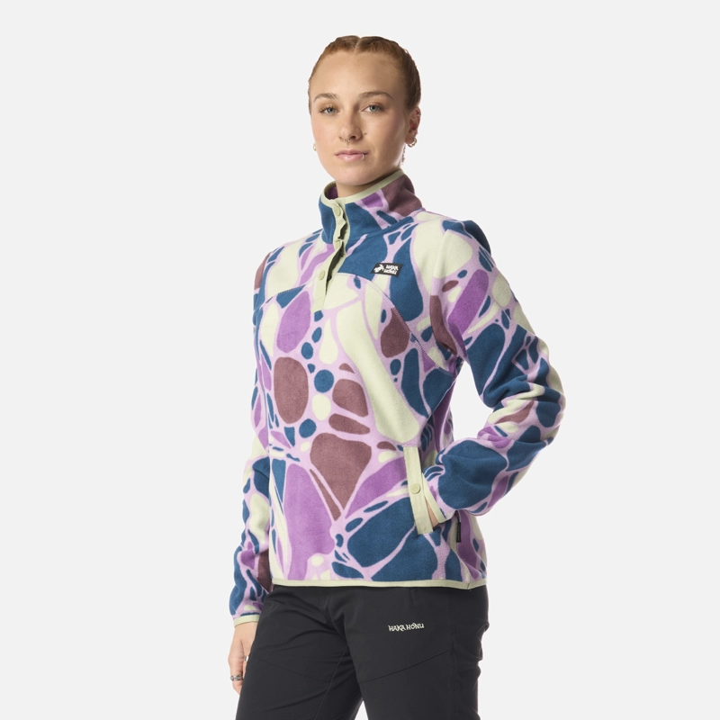 POLAR MUJER TOKERAU PRINT LILA HAKA HONU I26 - 2
