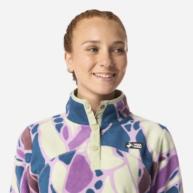 POLAR MUJER TOKERAU PRINT LILA HAKA HONU I26 - 4