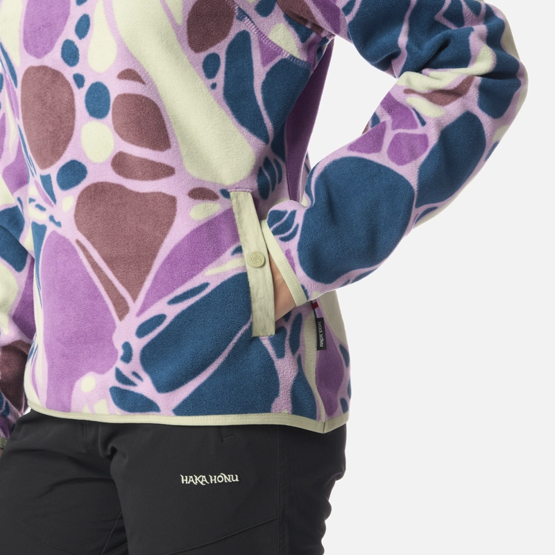 POLAR MUJER TOKERAU PRINT LILA HAKA HONU I26 - 5