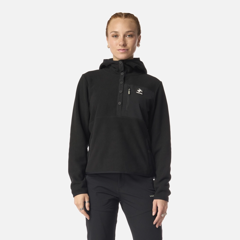 POLAR MUJER TOKERAU HOODY NEGRO HAKA HONU I26 - 1