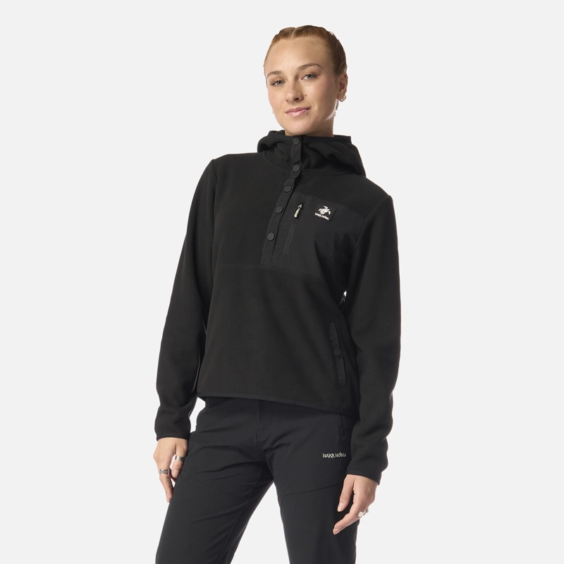 POLAR MUJER TOKERAU HOODY NEGRO HAKA HONU I26 - 2