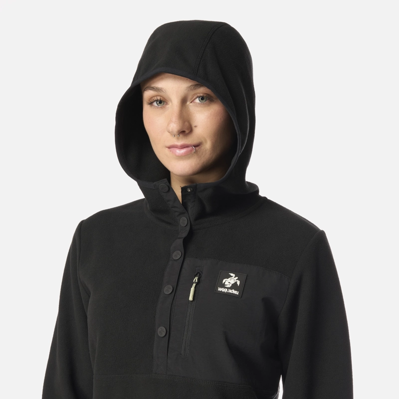 POLAR MUJER TOKERAU HOODY NEGRO HAKA HONU I26 - 4