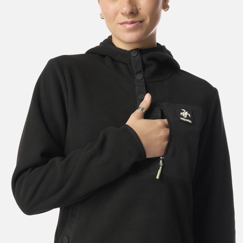 POLAR MUJER TOKERAU HOODY NEGRO HAKA HONU I26 - 5