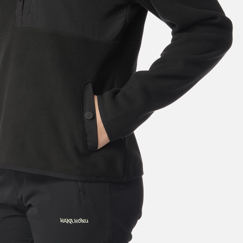 POLAR MUJER TOKERAU HOODY NEGRO HAKA HONU I26 - 6