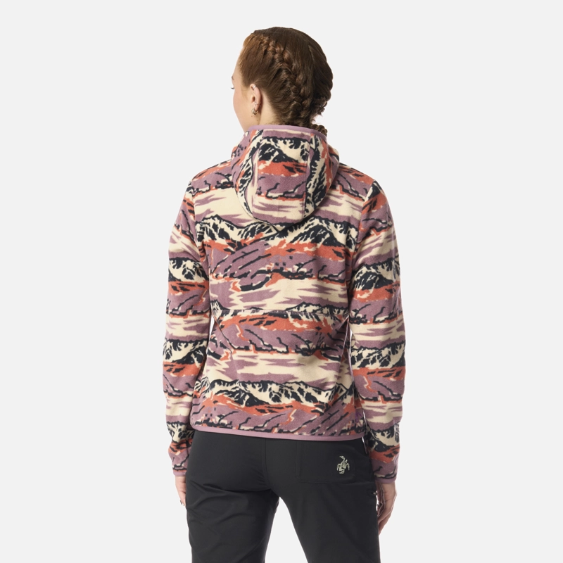 POLAR MUJER TOKERAU HOODY PRINT LILA HAKA HONU - 3