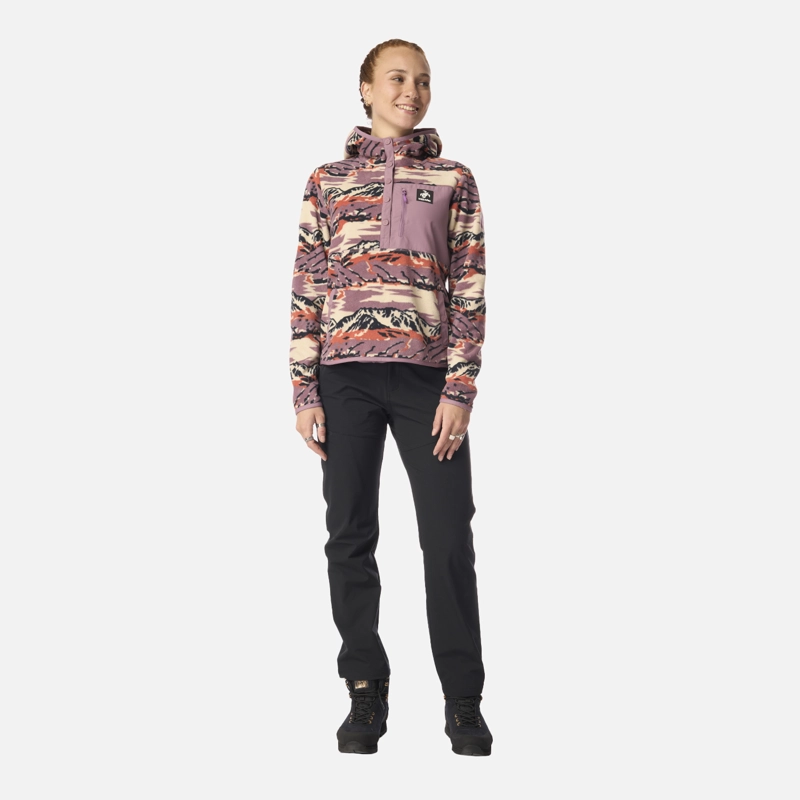 POLAR MUJER TOKERAU HOODY PRINT LILA HAKA HONU - 6