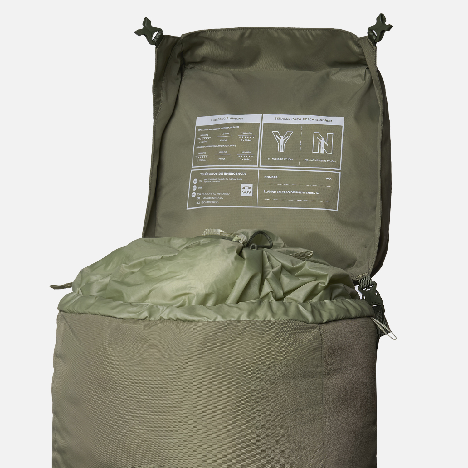 MOCHILA AEROTREK BACKPACK 60L VERDE LIPPI - 7