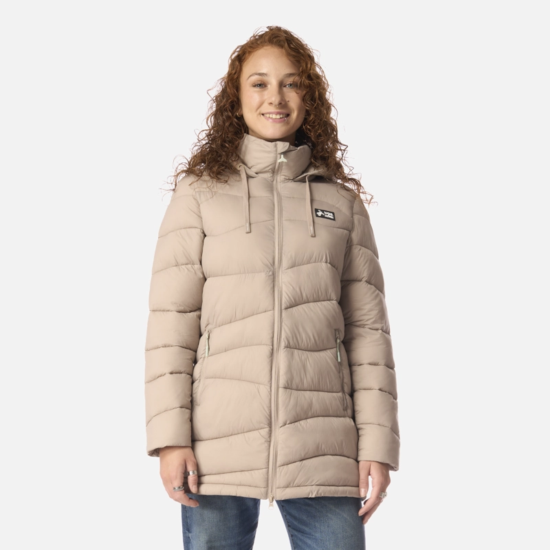 CHAQUETA MUJER PALA NEGRA TAUPE HAKA HONU I26 - 1