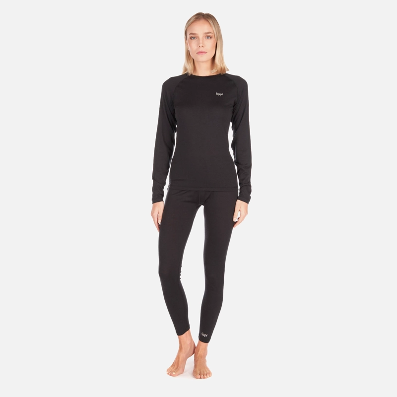 PRIMERA CAPA MUJER SKINTEC MERINO BOTTOM NEGRO LIPPI V26 - 8