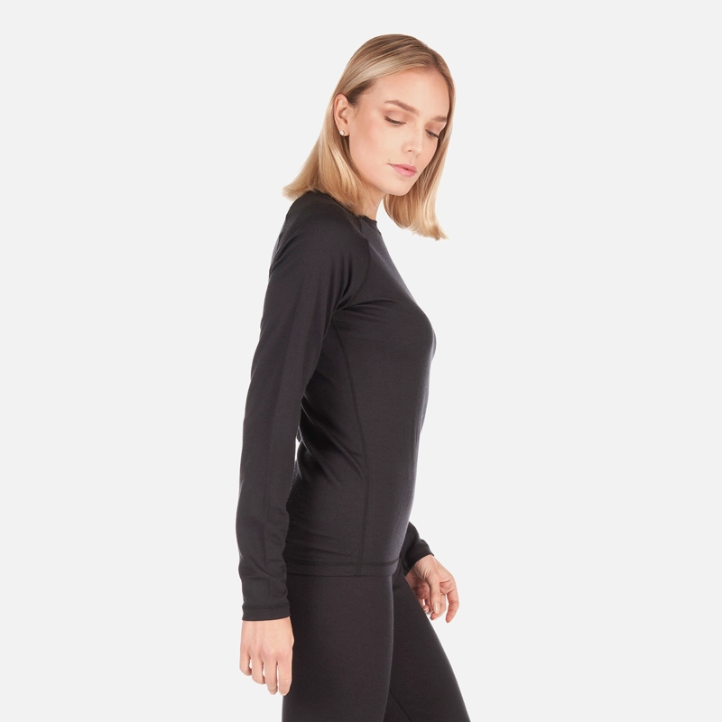 PRIMERA CAPA MUJER SKINTEC MERINO TOP NEGRO LIPPI V26 - 3