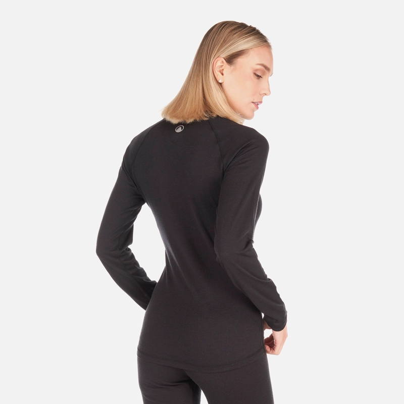 PRIMERA CAPA MUJER SKINTEC MERINO TOP NEGRO LIPPI V26 - 4