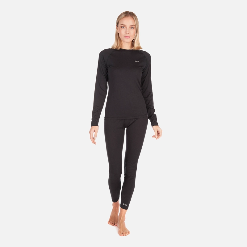 PRIMERA CAPA MUJER SKINTEC MERINO TOP NEGRO LIPPI V26 - 8