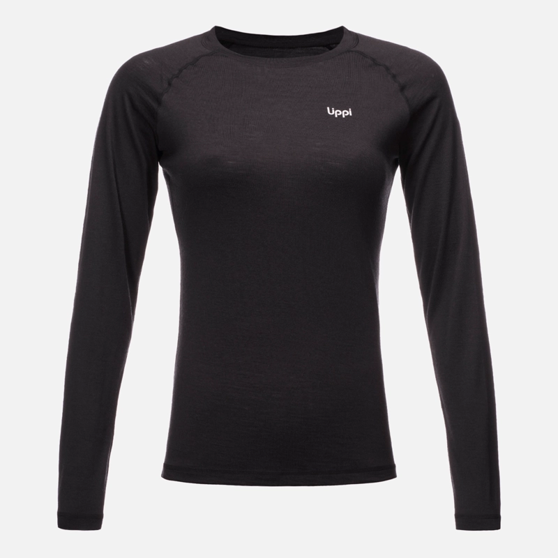 PRIMERA CAPA MUJER SKINTEC MERINO TOP NEGRO LIPPI V26 - 9