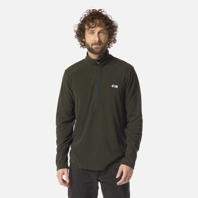 POLAR HOMBRE ASEGURAO VERDE MILITAR HAKA HONU - 1