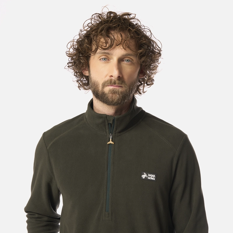 POLAR HOMBRE ASEGURAO VERDE MILITAR HAKA HONU - 4