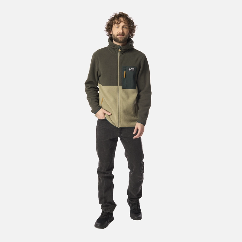 POLAR HOMBRE LEÑERO VERDE MILITAR HAKA HONU - 6
