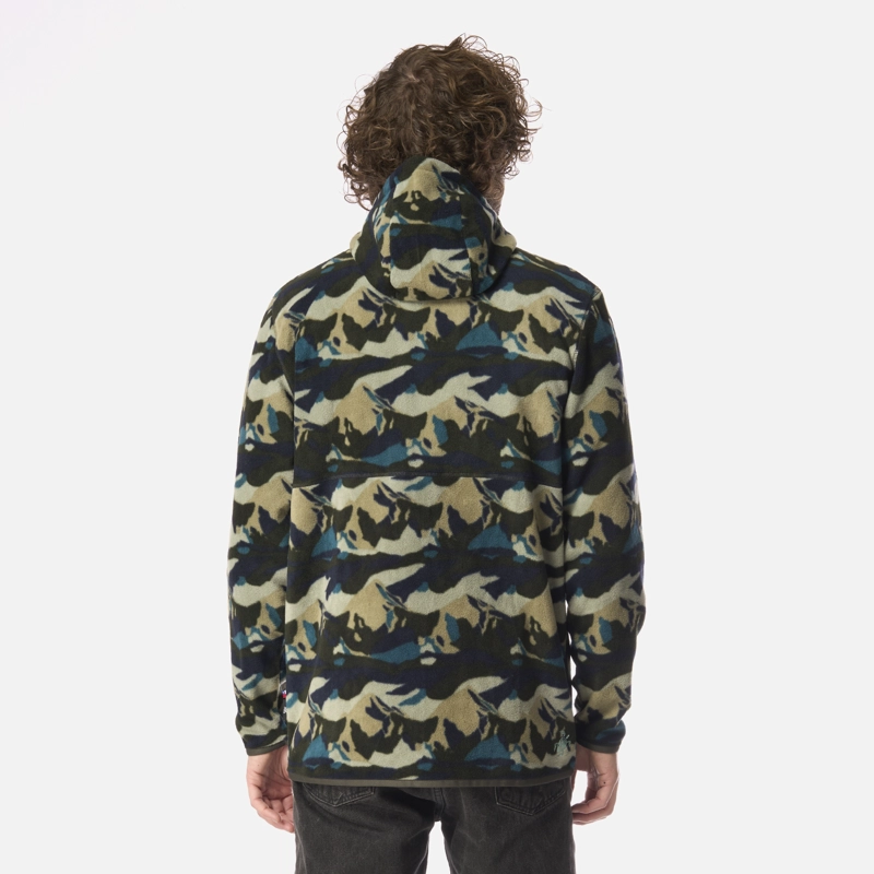 POLAR HOMBRE LEÑERO PRINT VERDE MILITAR HAKA HONU - 3