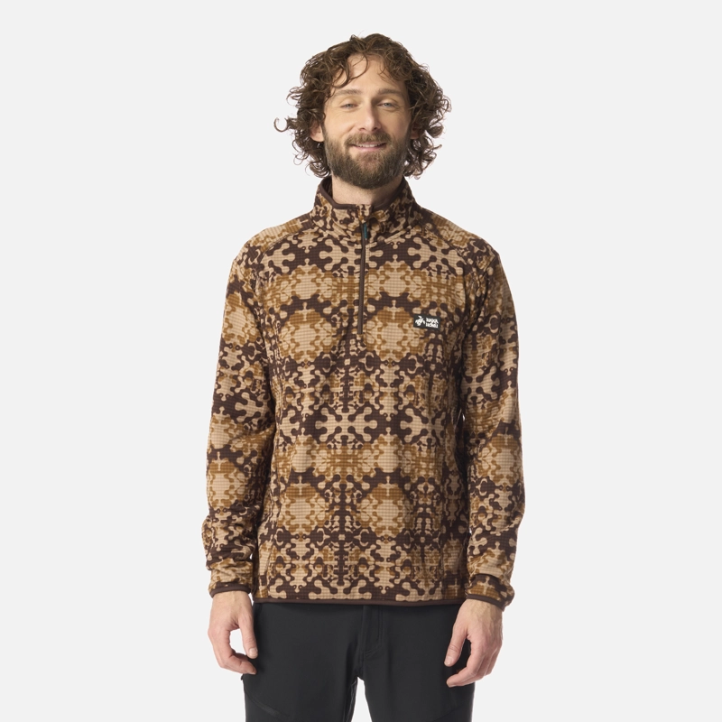 POLERON HOMBRE TAINA PRINT CAFE  HAKA HONU - 1