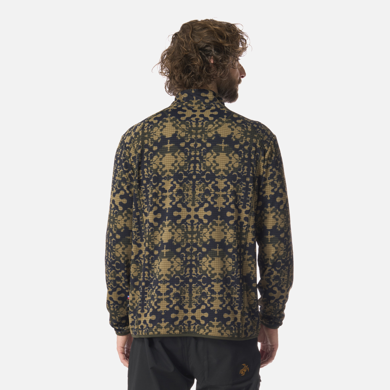 POLERON HOMBRE TAINA PRINT VERDE MILITAR HAKA HONU I26 - 3
