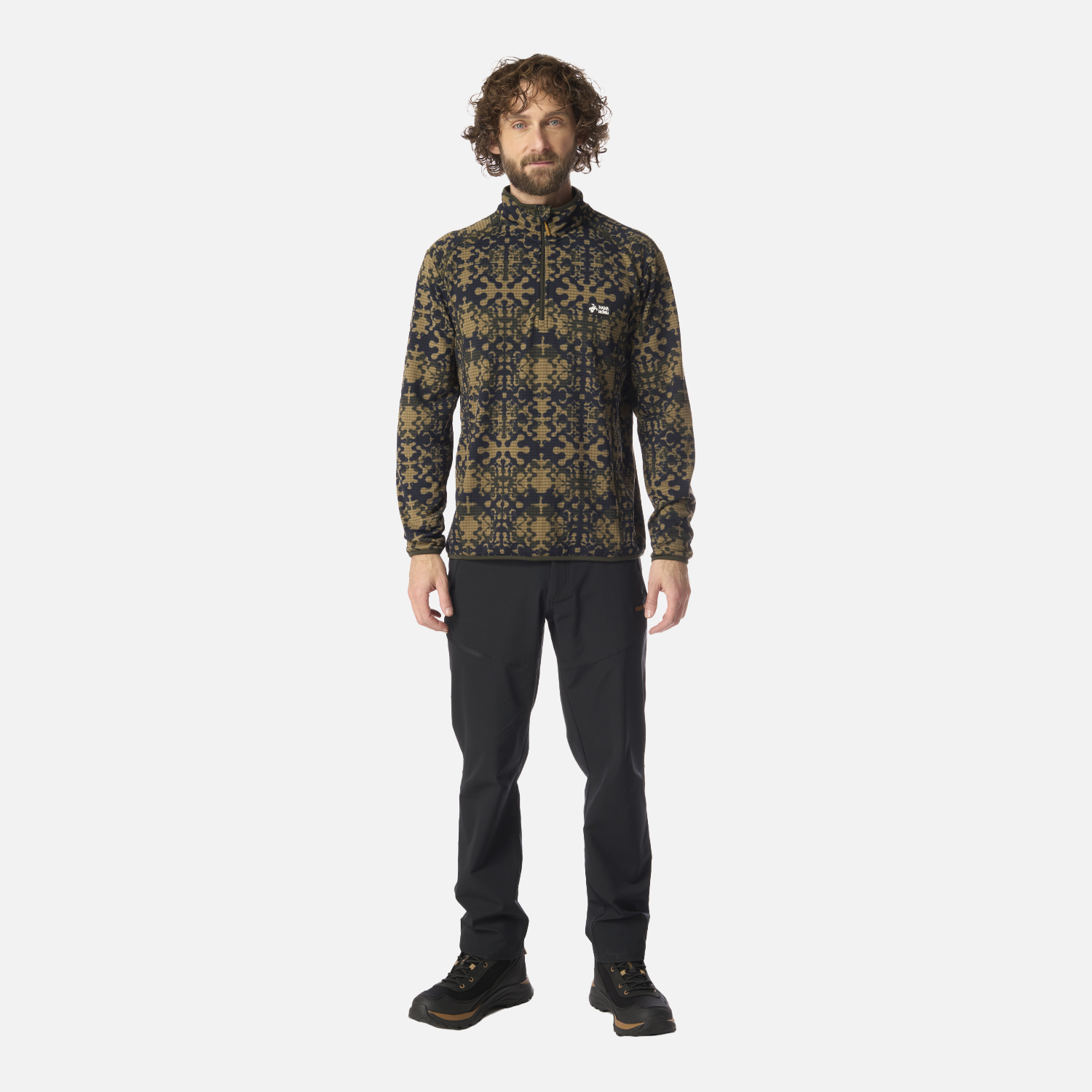 POLERON HOMBRE TAINA PRINT VERDE MILITAR HAKA HONU I26 - 5