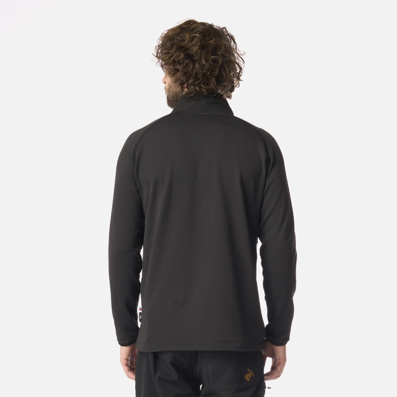 POLERON HOMBRE TAINA FULL ZIP NEGRO HAKA HONU - 3
