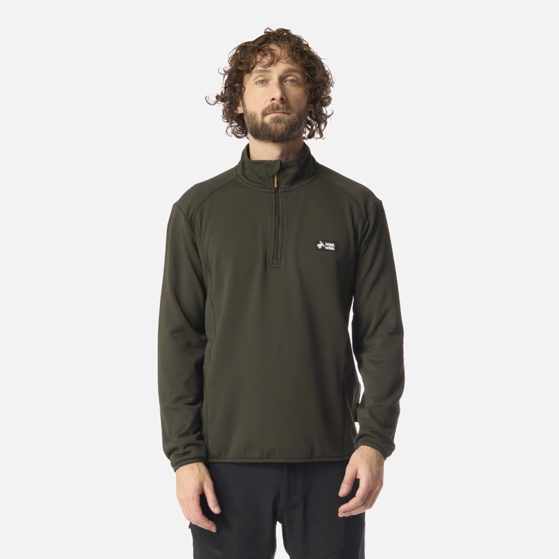 POLERON HOMBRE TAINA VERDE MILITAR HAKA HONU - 1