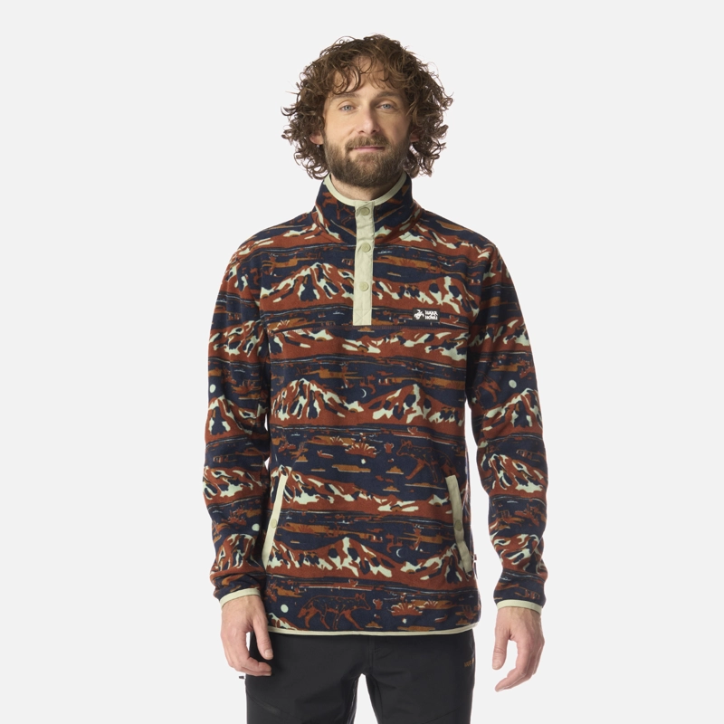 POLAR HOMBRE TOKERAU PRINT TERRACOTA HAKA HONU - 1