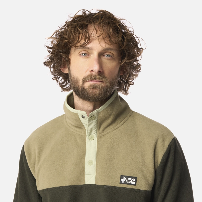 POLAR HOMBRE TOKERAU VERDE MILITAR HAKA HONU - 4