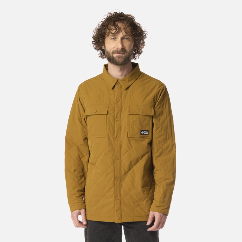 CAMISA HOMBRE FOGATA MOSTAZA OSCURO HAKA HONU - 1