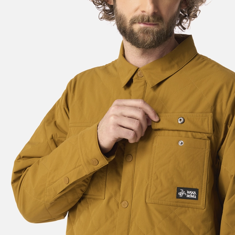 CAMISA HOMBRE FOGATA MOSTAZA OSCURO HAKA HONU - 4