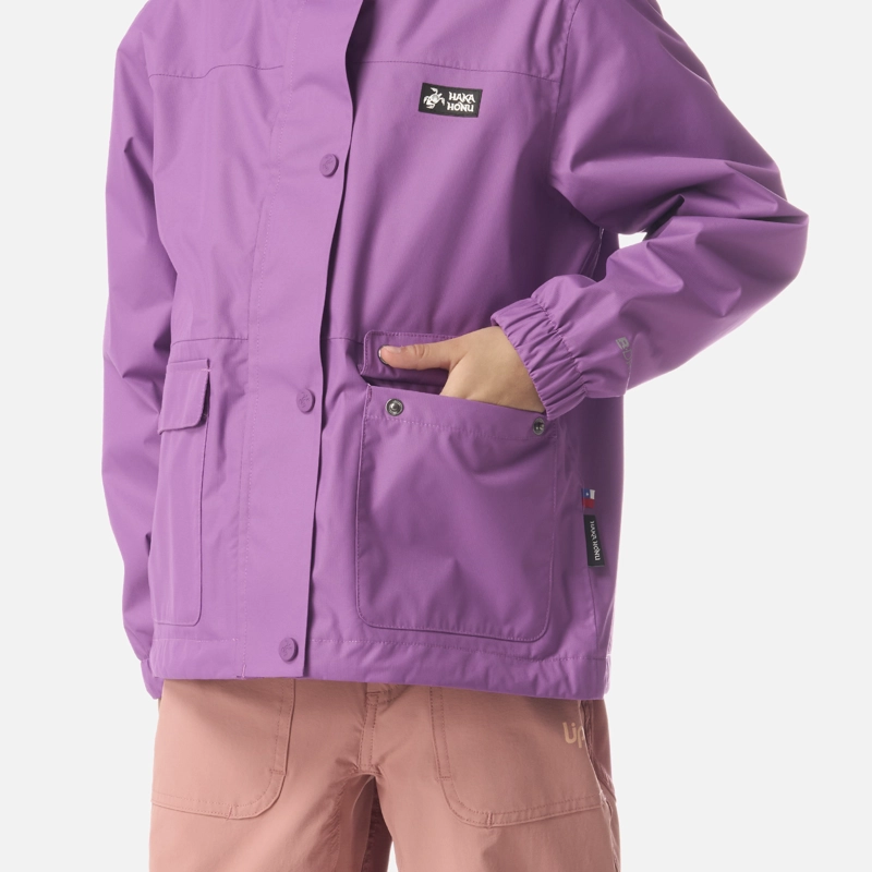 CHAQUETA NIÑA MINI KAUAI MORADO HAKA HONU - 4