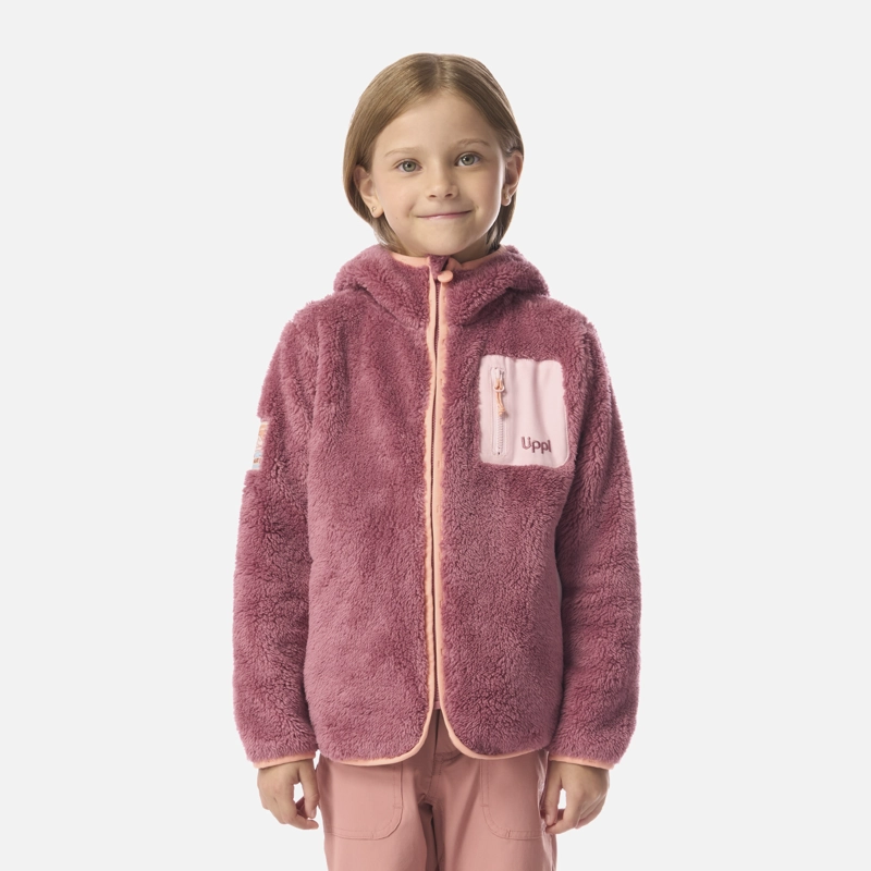 POLAR NIÑA BEAR SHAGGY-PRO HOODY JACKET ROSA OSCURO LIPPI - 1