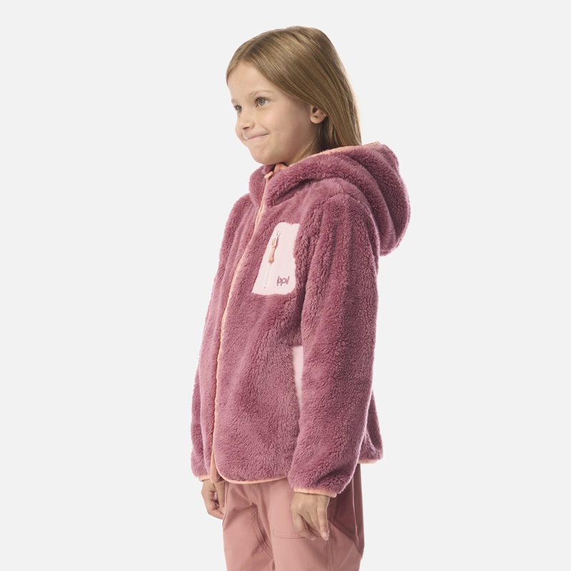 POLAR NIÑA BEAR SHAGGY-PRO HOODY JACKET ROSA OSCURO LIPPI - 2