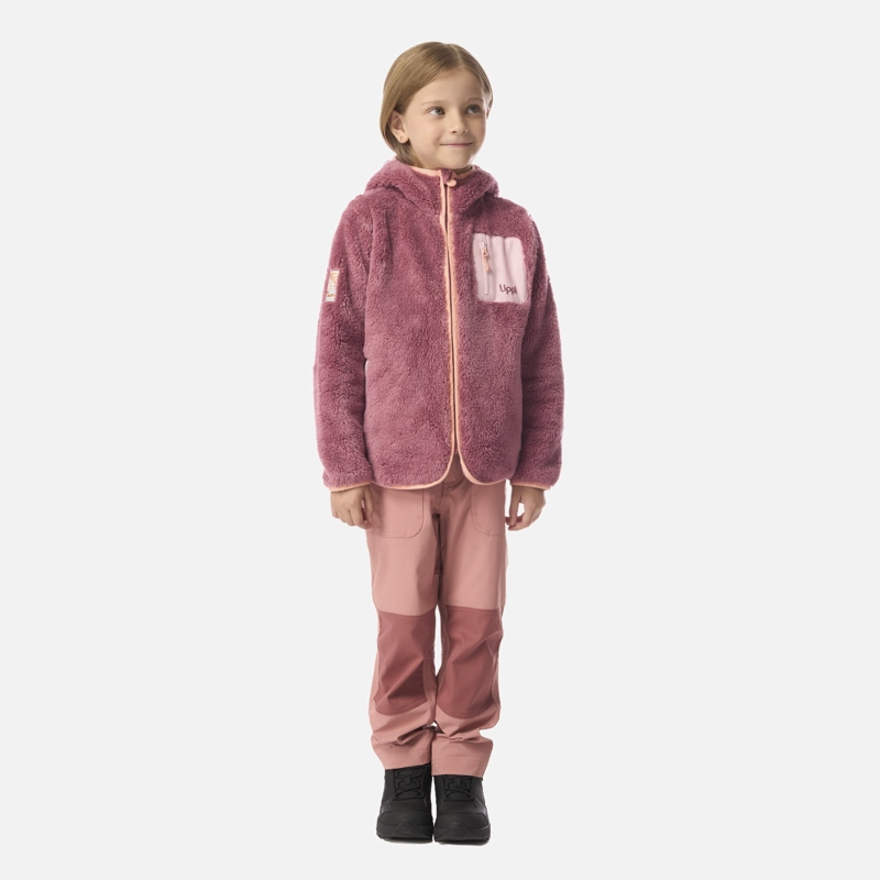 POLAR NIÑA BEAR SHAGGY-PRO HOODY JACKET ROSA OSCURO LIPPI - 6