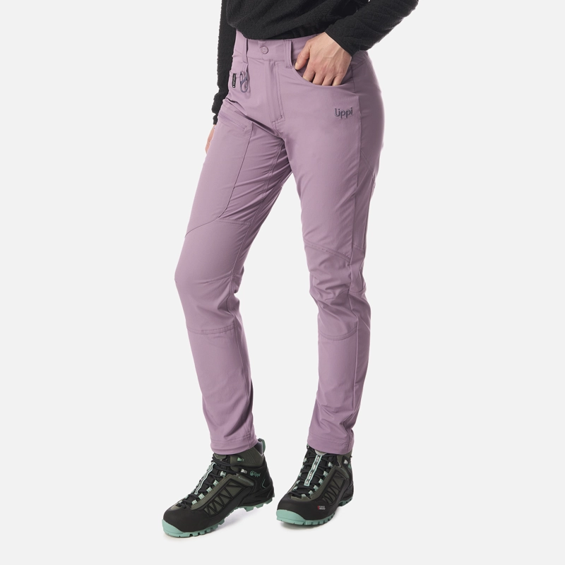 PANTALON MUJER LENNOX Q-DRY SLIM FIT PANTS PURPURA CLARO LIPPI - 2